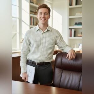 BROOKS BROTHERS Irish Linen Shirt size Medium